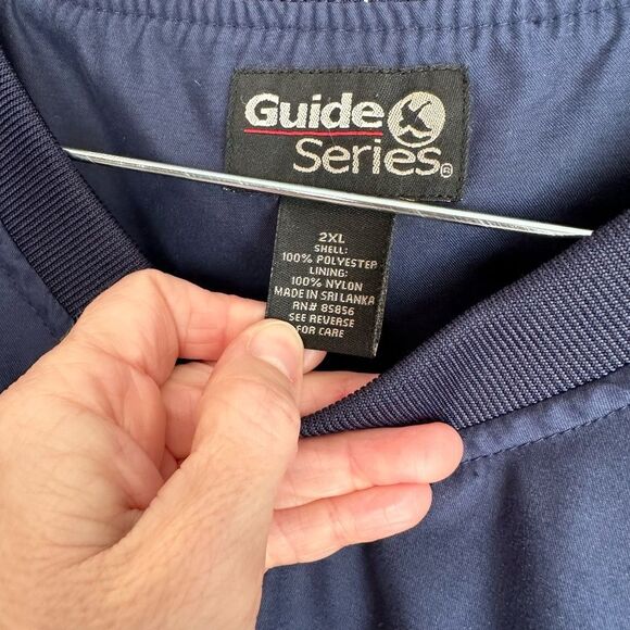 Guide Series Mens Lined Navy Blue Long Sleeve Pullover VNeck Size XXL - Picture 6 of 9